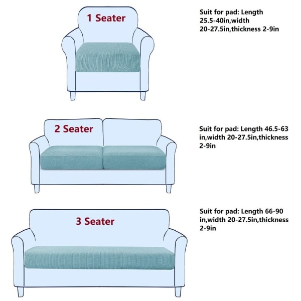 Ensfarvet Sofabetræk LYS GRÅ 1-SÆDER 1-SÆDER Light Gray 1 Seater-1 Seater