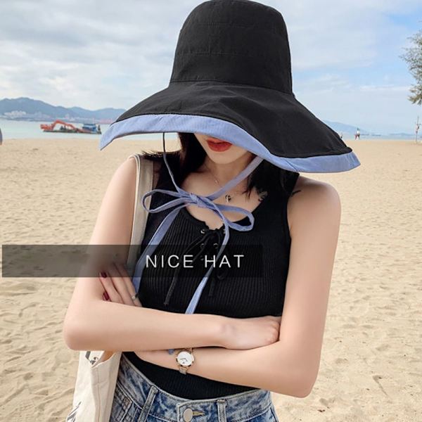 Sun Protection Hat Bucket Hat MUSTA black
