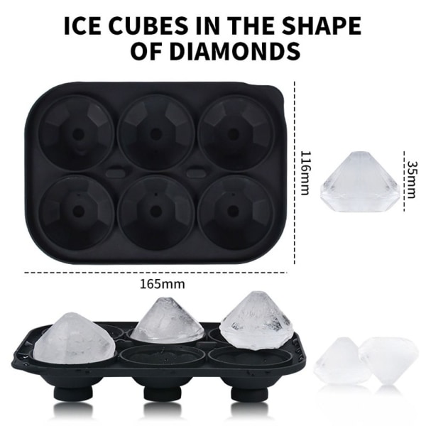 Stor Ice Ball Maker Ice Cube Form LILA purple