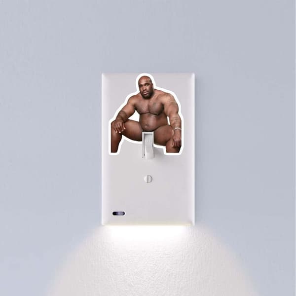 Barry Wood Sticker Light Switch Sticker Decals Joking Wall