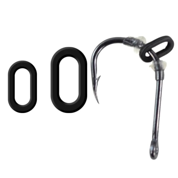 100 stk Karpefiskeri O Ring Hår Rig Ring OVAL FORM-4,5MM OVAL Oval Shape-4.5mm