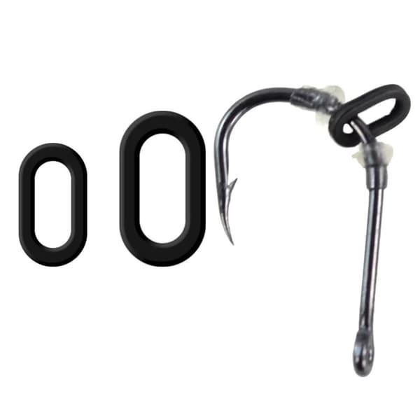 100 stk Karpefiskeri O Ring Hår Rig Ring OVAL FORM-6.0MM OVAL Oval Shape-6.0mm