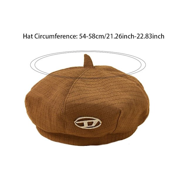 Baskerhatte fransk kasket CAMEL camel