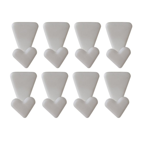8/12/18 stk Plassbesparende kleshengere Kroker Kleshengerkobling White 8PCS-8PCS
