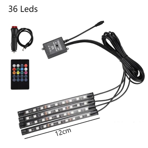 Neon Light Foot Strip Light Kit 48LED FJÄRR USB 48LED FJÄRR 48LED Remote USB