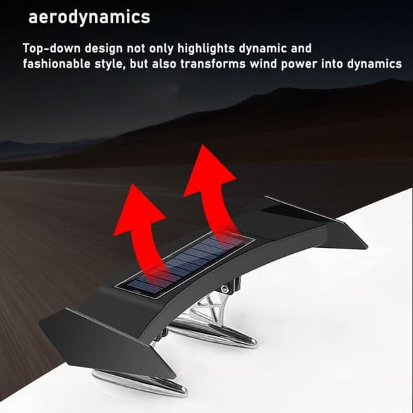 Mini Solar Baklys Advarsel Baklys LED Bil bakspoiler