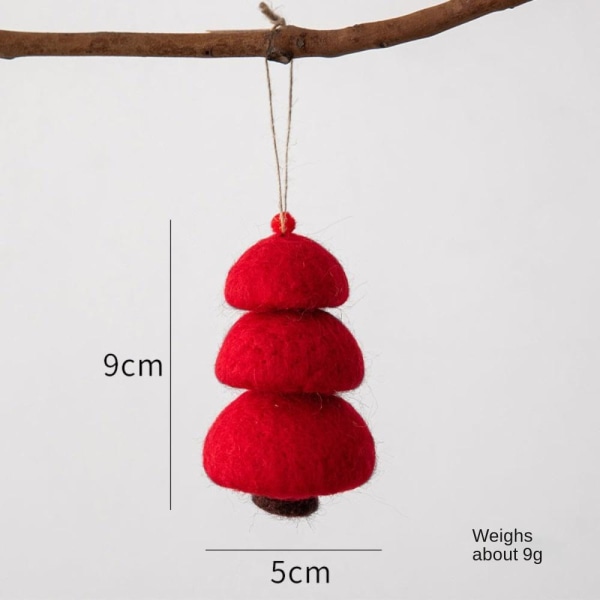 3kpl Mushroom Christmas Riipus DIY Käsintehty 7 7 7