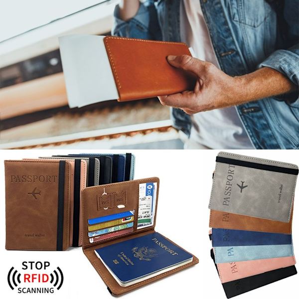RFID Pasholder Pastaske LYSEBLÅ light blue