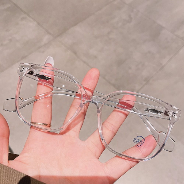 Anti-Blue Light Glasses Ylisuuret silmälasit LÄPINÄKYVÄT Transparent