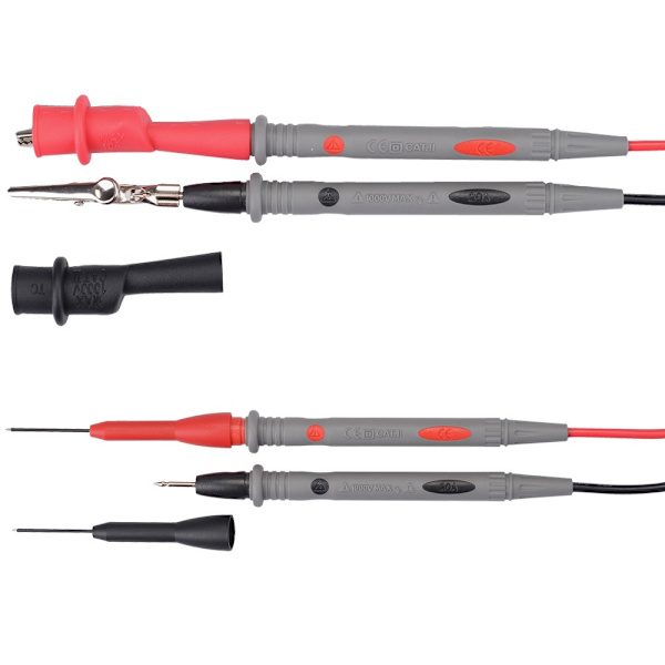 8 stk Multimeter testledninger Kit Multi Meter Clamp Tester Probe 8pcs
