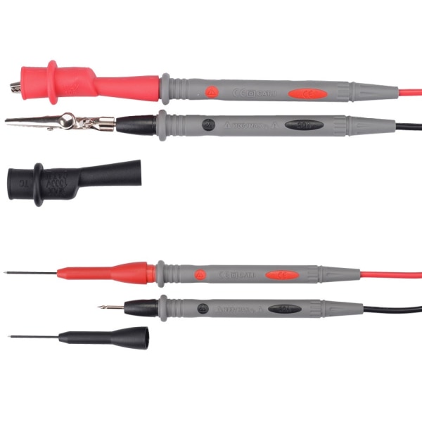 8st Multimeter testkablar Kit Multi Meter Clamp Tester Probe 8pcs
