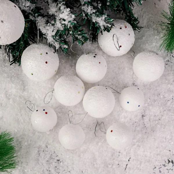6 stk julekuler juletrepynt 1 1 1