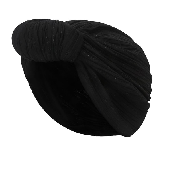 Muslim Headscarf Cap Muslim Headpiece SVART Black