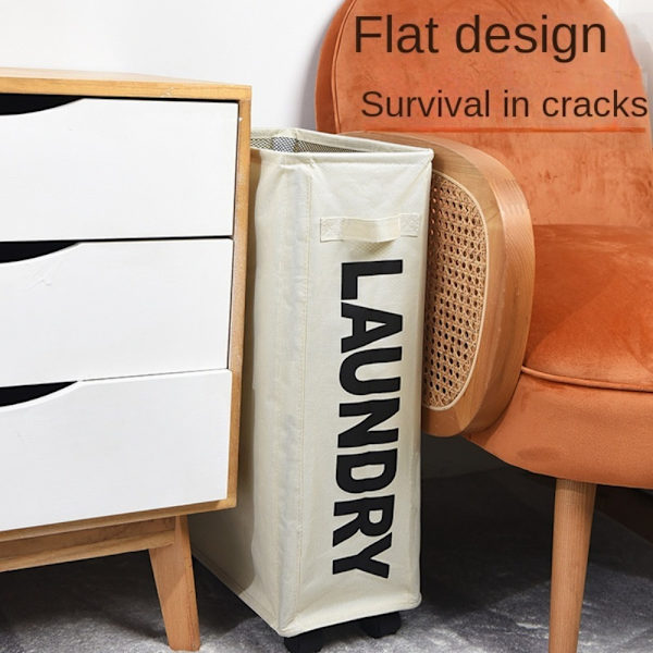 Pyykkikori Likainen vaatekori VAALEANHARMAA Light Gray