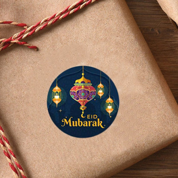Eid Mubarak Klistremerker Gaveesker Tetningsmerke 1