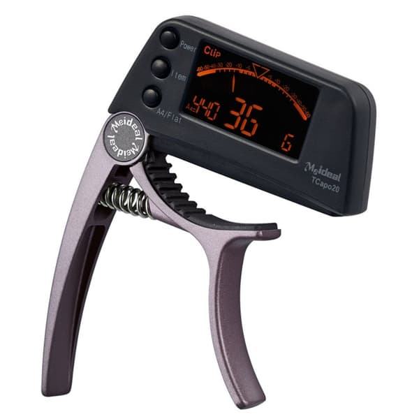 Guitar Tuner Clamp Key Trigger för akustisk SILVER silver