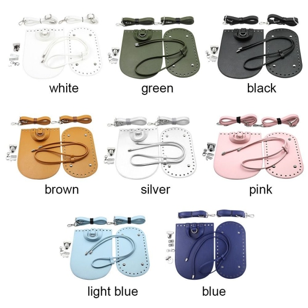 7st/ Set Gör själv Ryggsäck Tillbehör Handväska Axelrem SVART black