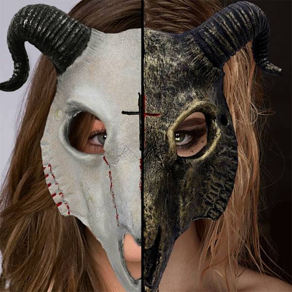 Goat Skull Masks Demon Animal Skeleton Mask 04 04 04