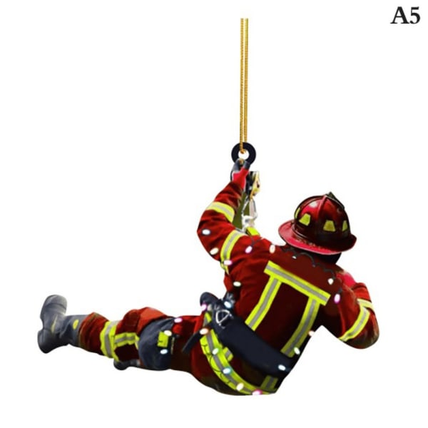 2kpl Firefighter-riippuvainen auton avaimenperä E E E