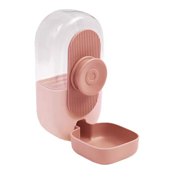 Katt Hund Hängande Vattendispenser Fast Hängande Vattenkokare ROSA pink waterer-waterer