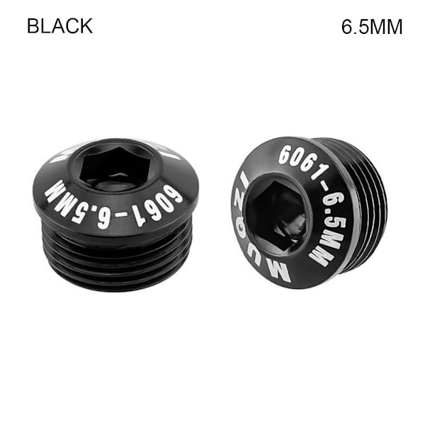 2kpl polkupyörän cover Pyörän polkimien korjaus MUSTA 6,5 mm Black 6.5mm