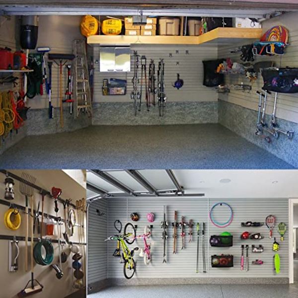 4st Garage Förvaringskrokar Väggmonterad Hållare Hängställ