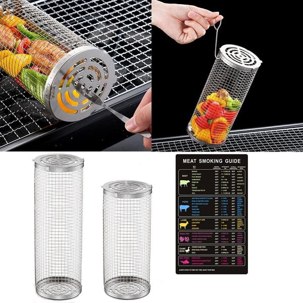 Greatest Grilling Basket BBQ Grill Rack SÆT SET