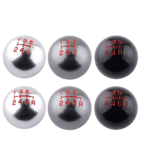 Vaihteen nupin pää Vaihteen nupin cover MUSTA 6 NOPEA 6 NOPEUS Black 6 Speed-6 Speed