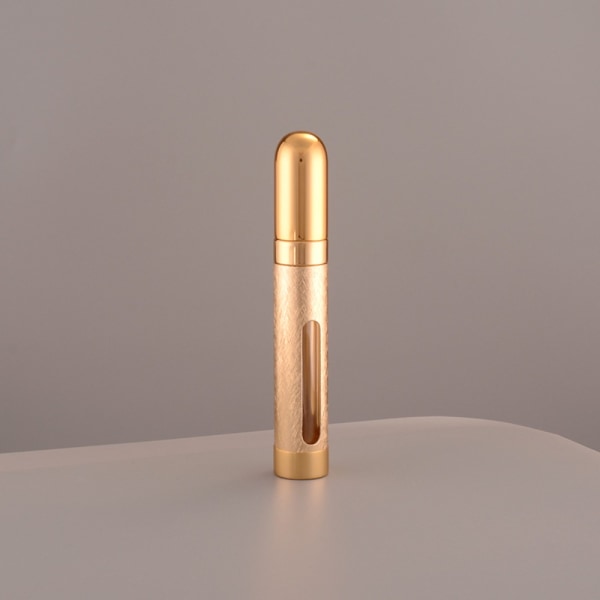 2stk påfyllbar parfyme Atomiser Mini parfymeflaske GULL gold
