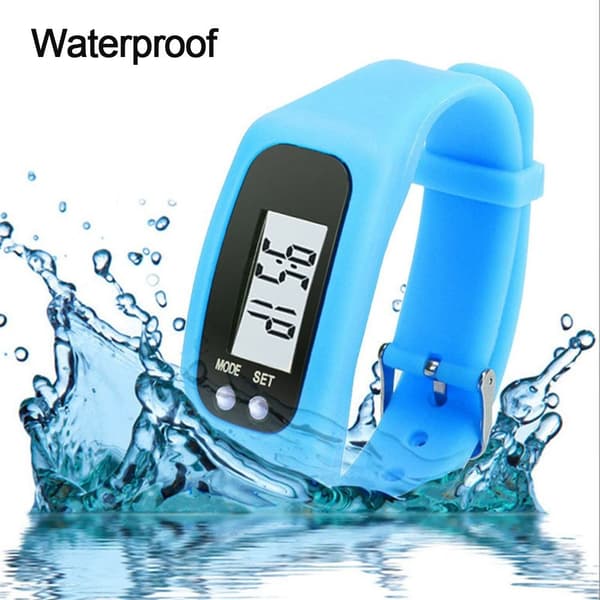 Håndleddsklokke Pedometer Smart Armbånd LYSEBLÅ light blue