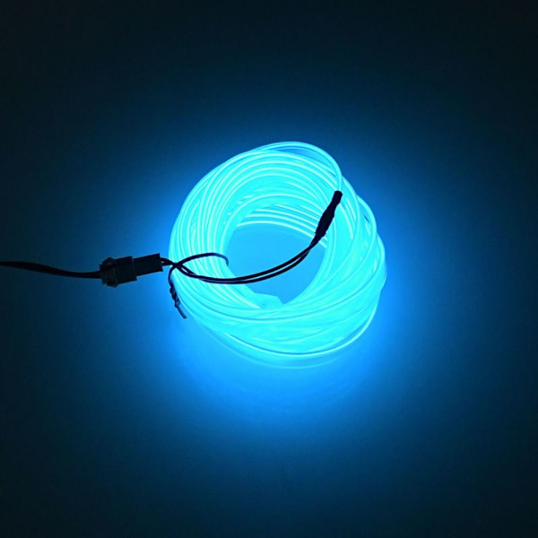 5M Car Atmosphere Lamp Cold Light Line BLÅ Blue
