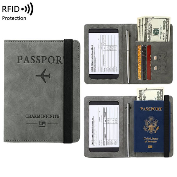 RFID- cover Passiklipsi HARMAA grey