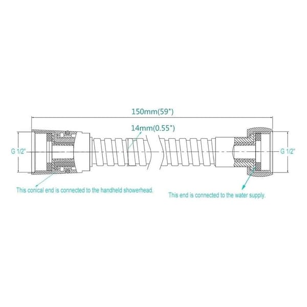 Bruser Slange Rør Fittings