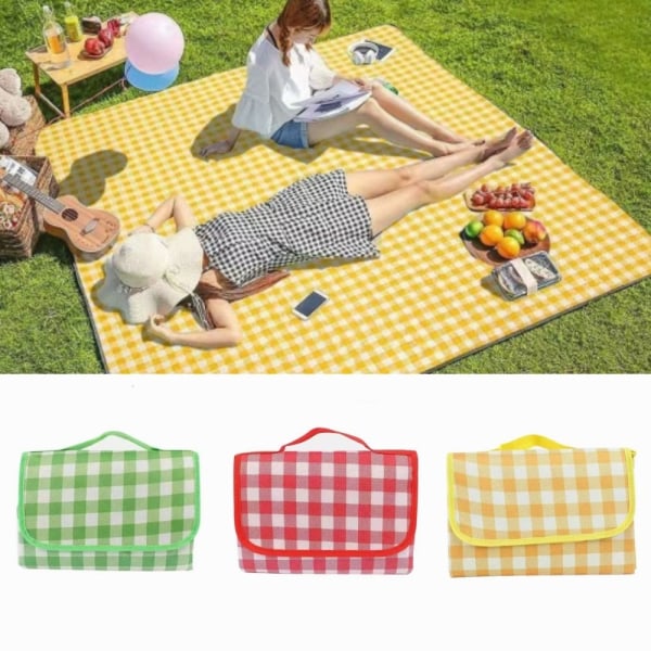 Camping Lattiamatto Nukkumapehmuste KELTAINEN 150*200cm 150*200cm yellow 150*200cm-150*200cm