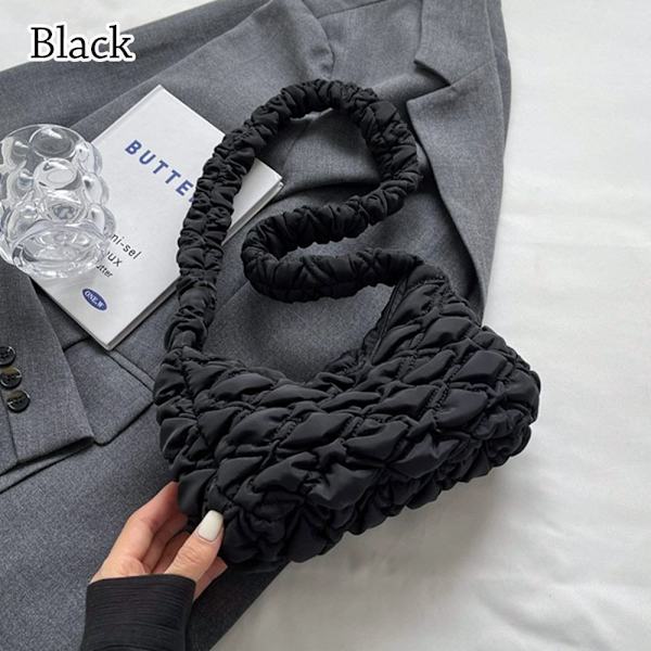 Laskostettu Bubbles Olkalaukku Crossbody Bag MUSTA black