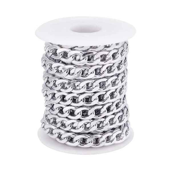 1 rulle 16,4 fot kantkedjor Twisted Links Chain Kabelkedja