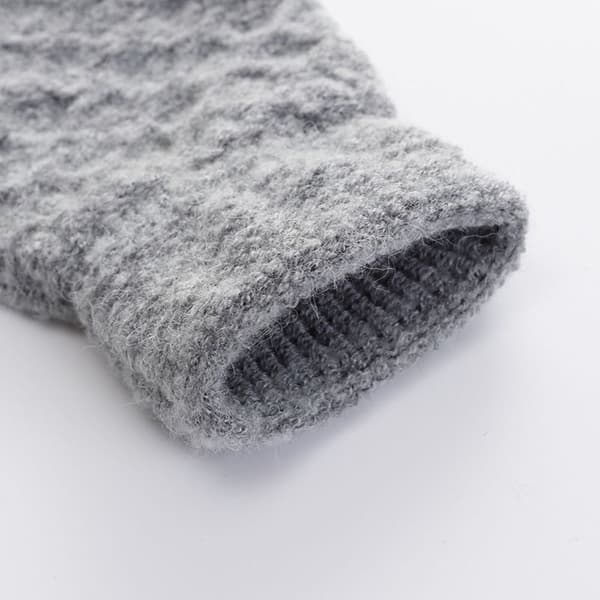 Stickade Handskar Höst Vinter SVART black