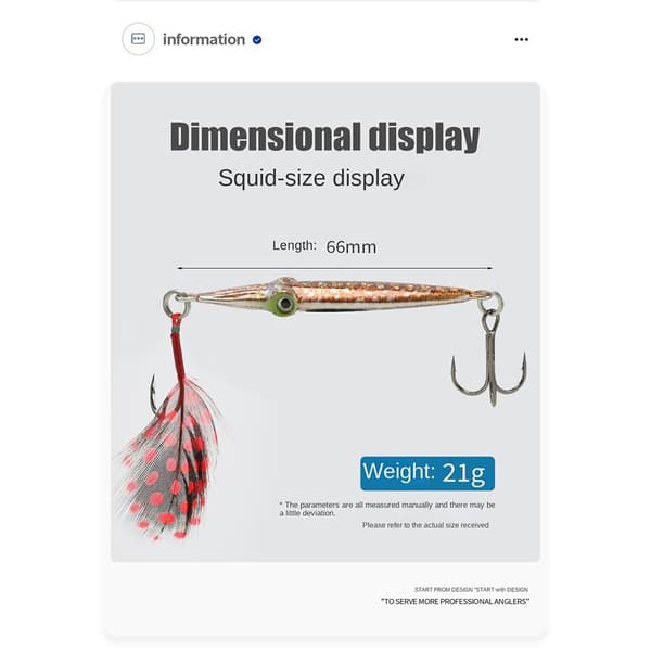 Fiskedrag Hårt bläckfiskbete A A A