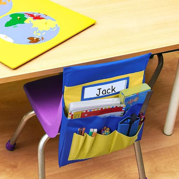 Chairback Pocket Chart Stolsfickor Organizer 2 2 2