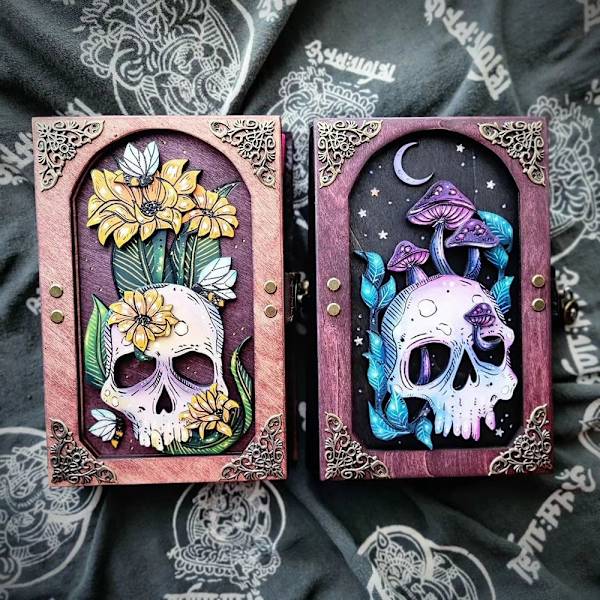 Skull Hidden Key Journal Keepsake Memory Journal 01 01 01