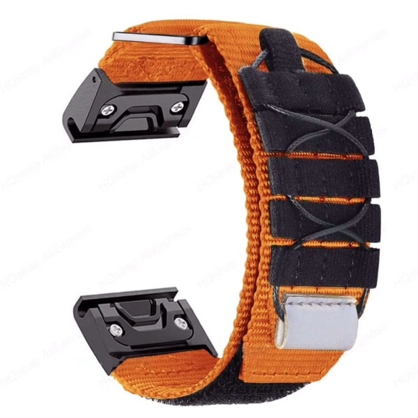 Nylon Loop Strap Watch Armband ORANGE FÖR GARMIN 22MM FÖR orange For Garmin 22mm-For Garmin 22mm