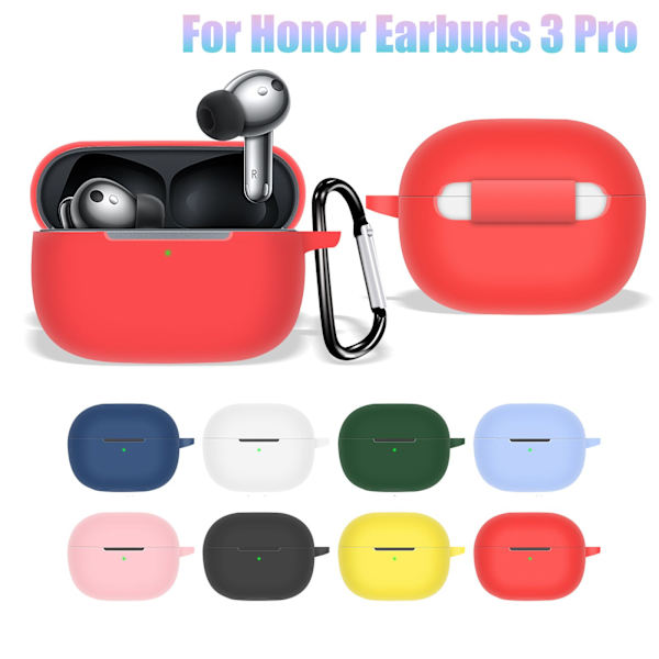 Mjukt silikonfodral för Huawei Honor Earbuds 3 Pro pink