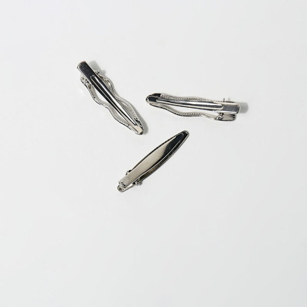 3kpl Wave Barrettes Duckbill Clip MIXED MIXED Mixed