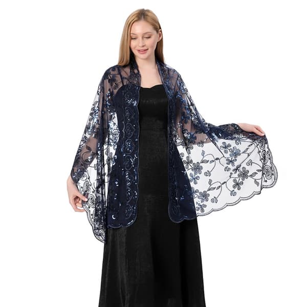 Aftenkjoler Sjal Dame Cape Wraps SØLV SØLV Silver