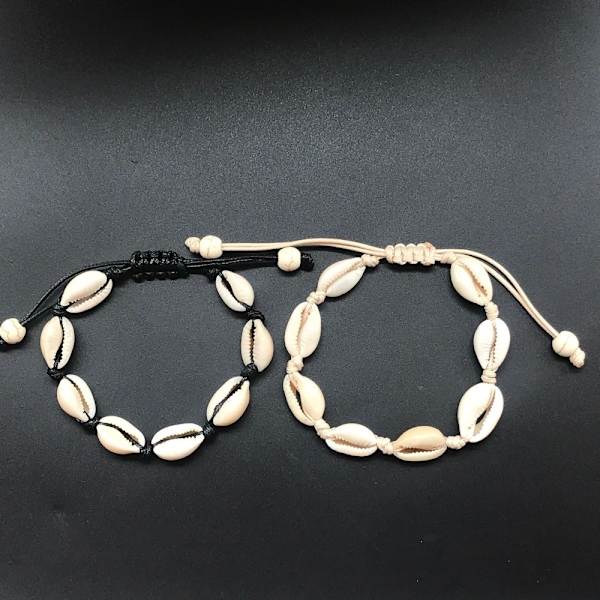 5 stk Sea Shell Armbånd HVID white
