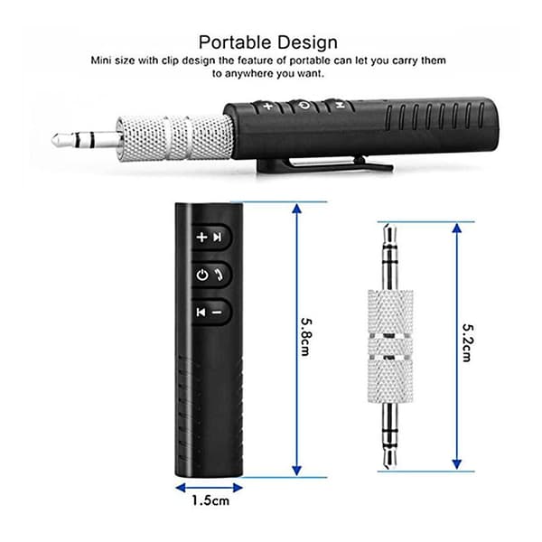 Bluetooth Mottaker Sender Adapter Audio Bluetooth Mottaker Black