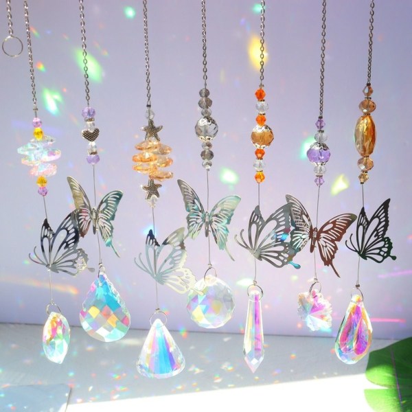 Butterflies Crystal Windchimes Butterfly Riipus TYYLI Style 3