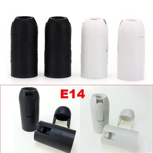 5 KPL E14 lampun pidike Lampun kanta VALKOINEN white