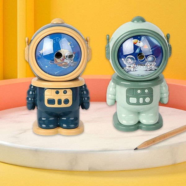 Astronaut kynän teroitin automaattisesti lyijykynän teroitin VIHREÄ Green
