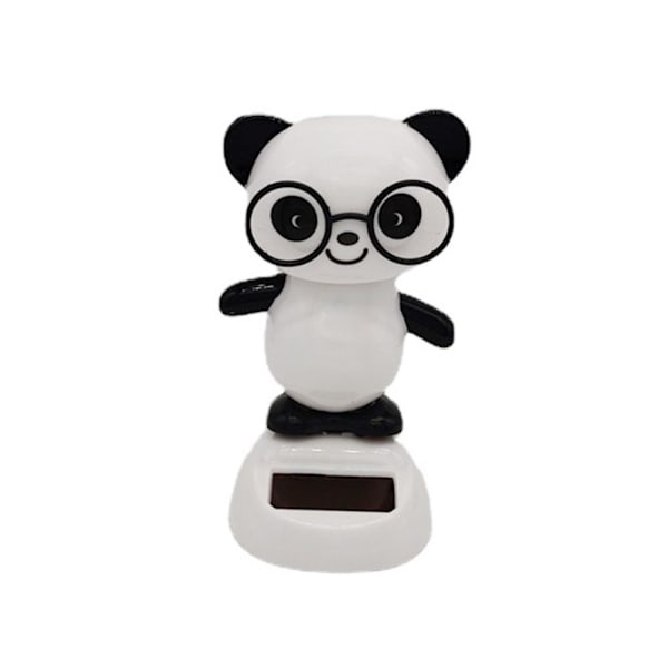 Solar Power Panda Ornament Car Dashboard Ornament Car Riipus